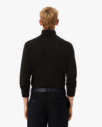 T-shirt con collo alto a maniche lunghe