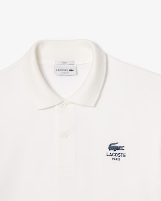 Polo dal taglio classico con logo stampato L.12.12