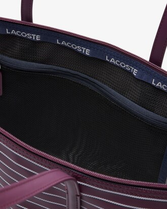 Shopping bag grande a righe L.12.12 Concept