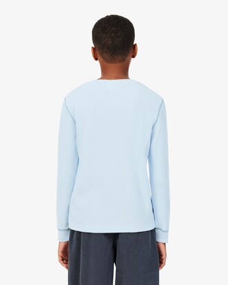 T-shirt Henley in maglia a nido d'ape