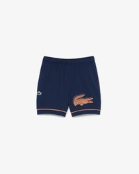 Shorts sportivi a righe in taffet&agrave;