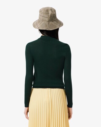 Maglione a collo alto in jersey di lana