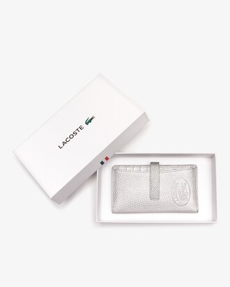 Portafoglio-custodia per cellulare da donna in pelle martellata Croco Crew