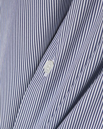 Camicia a righe in popeline stretch slim fit