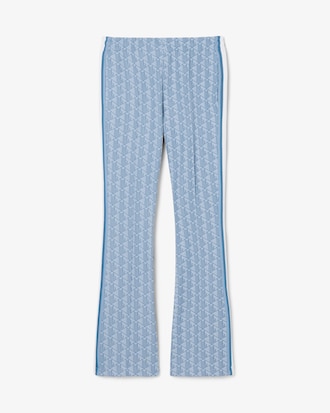 Pantaloni della tuta svasati con monogramma