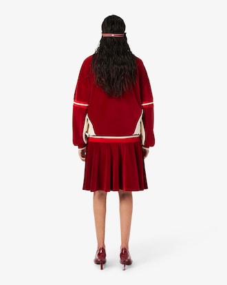 Abito lungo oversize in velour Runway