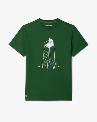 T-shirt da tennis con stampa Heritage