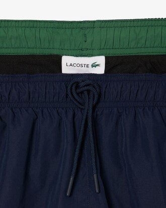 Pantaloncini da bagno monocromatici di lunghezza media