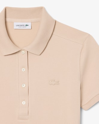 Polo da donna in piqu&eacute; di cotone stretch Lacoste slim fit