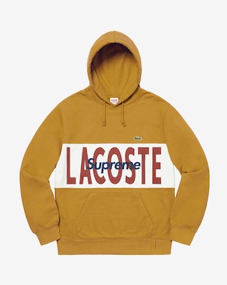 Felpa con cappuccio e inserto con logo unisex Lacoste x Supreme&reg;