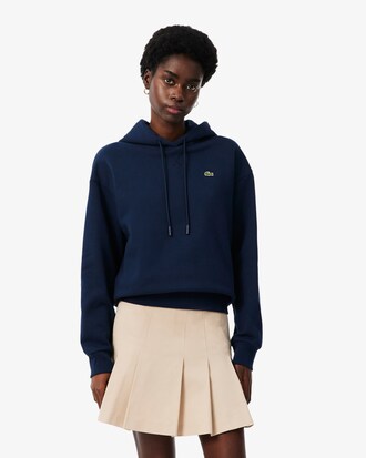 Felpa oversize in pile con cappuccio