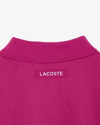 Polo sportiva da tennis Ultra Dry con coccodrillo jacquard