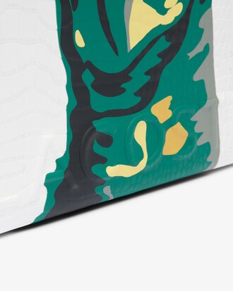Shopping bag goffrata con coccodrillo Runway