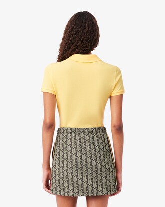 Polo da donna in piqu&eacute; di cotone stretch Lacoste slim fit