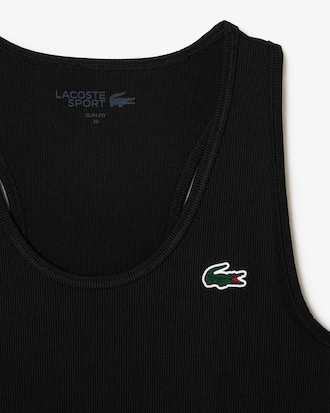 Canotta sportiva in maglia a coste ultra-dry