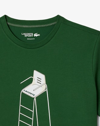 T-shirt da tennis con stampa Heritage