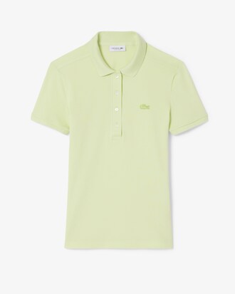 Polo da donna in piqu&eacute; di cotone stretch Lacoste slim fit