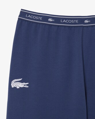 Pantaloni homewear in morbido tessuto felpato