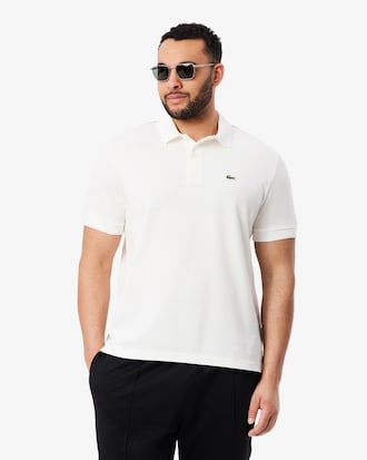 Polo con logo a righe regular fit