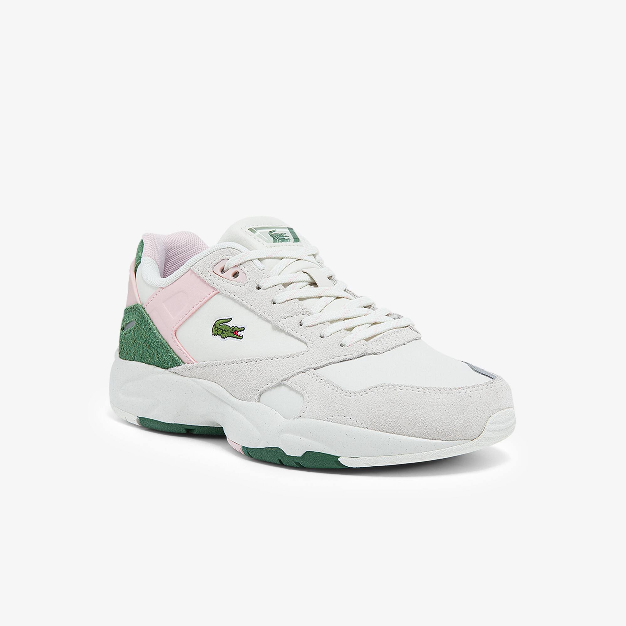 Sneakers da donna in materiale sintetico, pelle e pelle scamosciata Storm  96 Lo | LACOSTE