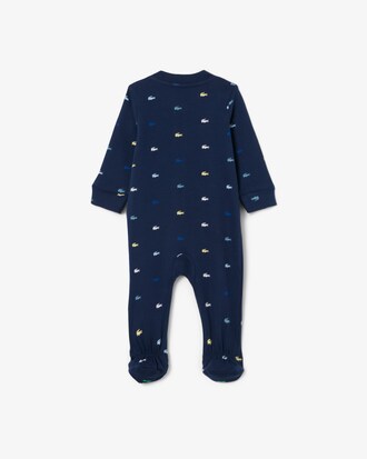 Tutina neonato in piqu&eacute; stampata