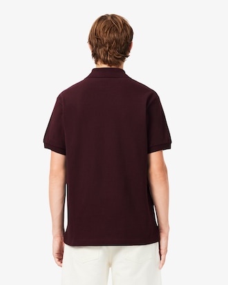 Polo classic fit ricamata in petit piqu&eacute;