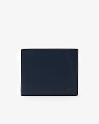 Portafoglio in pelle effetto piqué con zip Chantaco