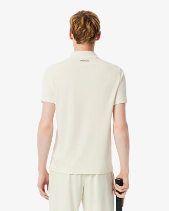 Polo da tennis slim fit con stampa ultra-dry