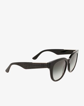 Occhiali ovali in acetato Croco Skin