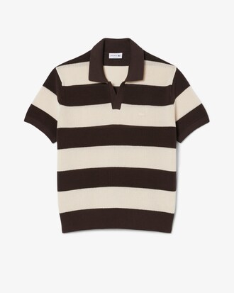 Maglione da golf con collo a polo a maniche corte