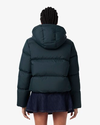 Water-Repellent Hooded Down Jacket