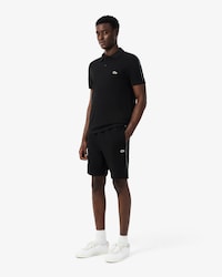 Shorts in tessuto felpato con striscia con logo regular fit