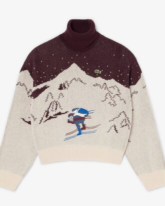 Maglione a collo alto in jacquard a righe Archive Edition