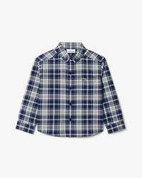 Camicia con motivo scozzese in cotone Oxford