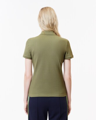 Polo da donna in piqué di cotone stretch Lacoste slim fit