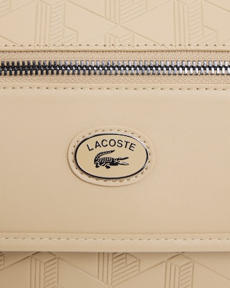 Borsa messenger mini in pelle con monogramma