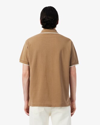 Polo classic fit L.12.12 con tasca e bordi a contrasto
