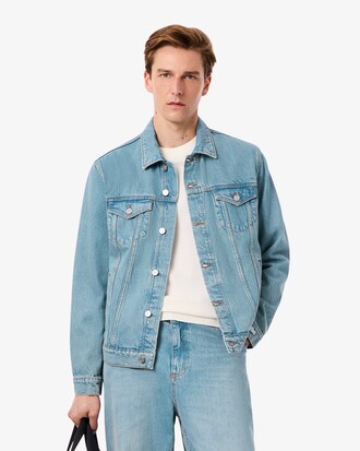 Giacca in denim con coccodrillo
