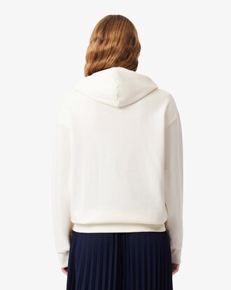 Felpa oversize in pile con cappuccio