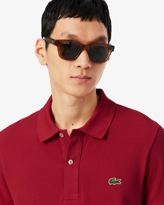 Polo slim fit in piqué L.12.12