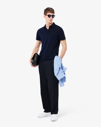 Polo regular fit in piqu&eacute; elasticizzato Paris