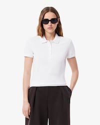 Polo da donna in piqué di cotone stretch Lacoste slim fit