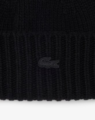 Berretto 3D in maglia di lana a coste