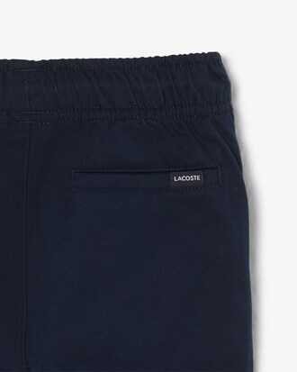 Pantaloni in gabardine di cotone elasticizzato