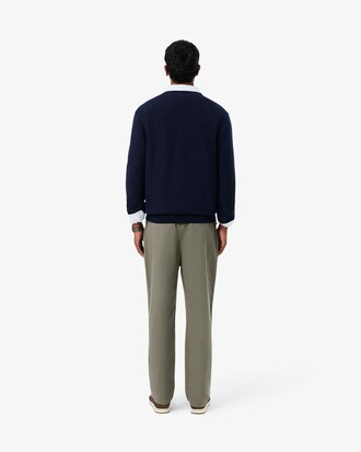 Pantaloni chino regular fit in twill di cotone