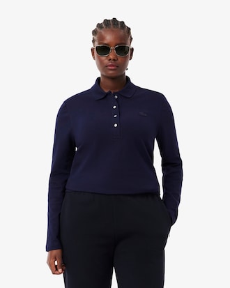 Polo in mini piqu&eacute; elasticizzato slim fit L.12.D
