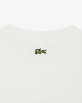 T-shirt a maniche lunghe con stampa Lacoste