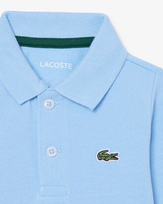 Body a maniche lunghe in piqu&eacute; per neonato