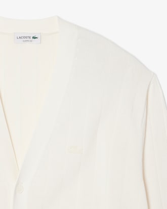 Cardigan in maglia a coste fluide