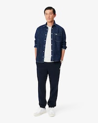 Pantaloni della tuta regular fit in tessuto felpato